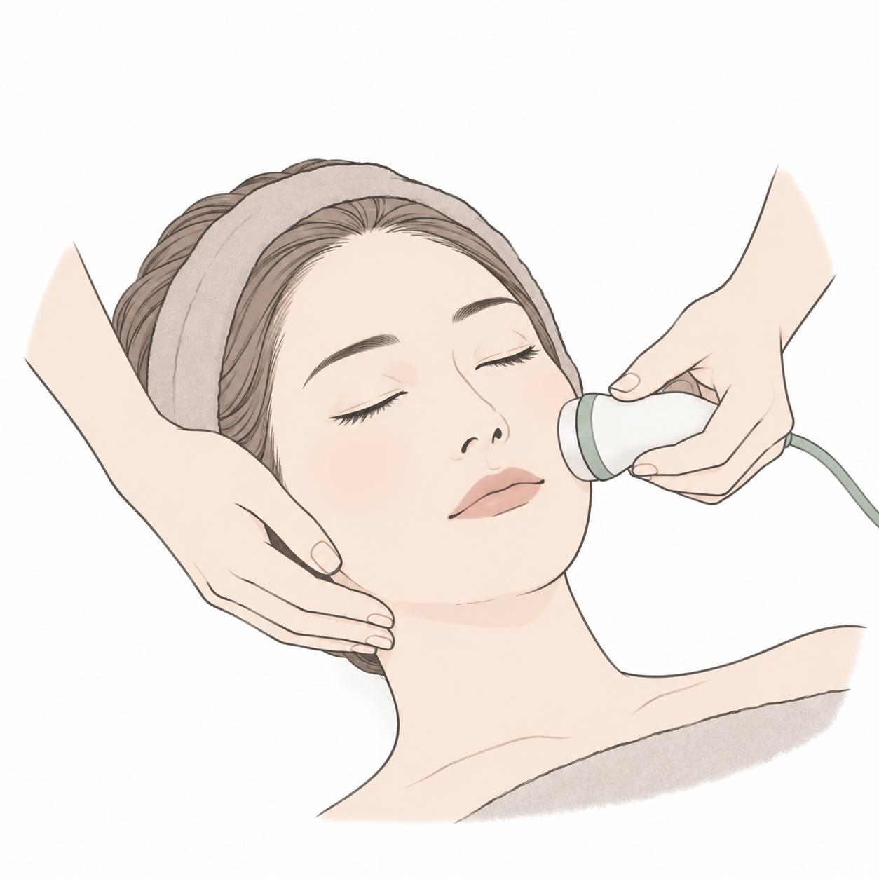 美肌整顔のイメージイラスト